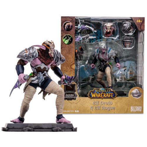 STL304257_8 WARCRAFT 6IN WV1 NIGHT ELF DRUID/ROGUE FIG