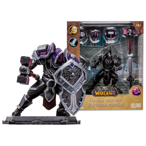 STL304280_8 WARCRAFT 6IN WV1 HUMAN PALADIN/WARRIOR EPIC AF