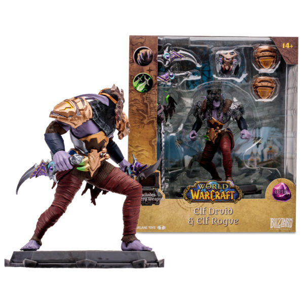 STL304285_8 WARCRAFT 6IN WV1 NIGHT ELF DRUID/ROGUE EPIC AF