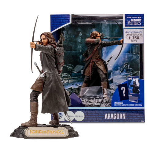MOVIE MANIACS WB100 6IN LOTR ARAGORN FIGURE