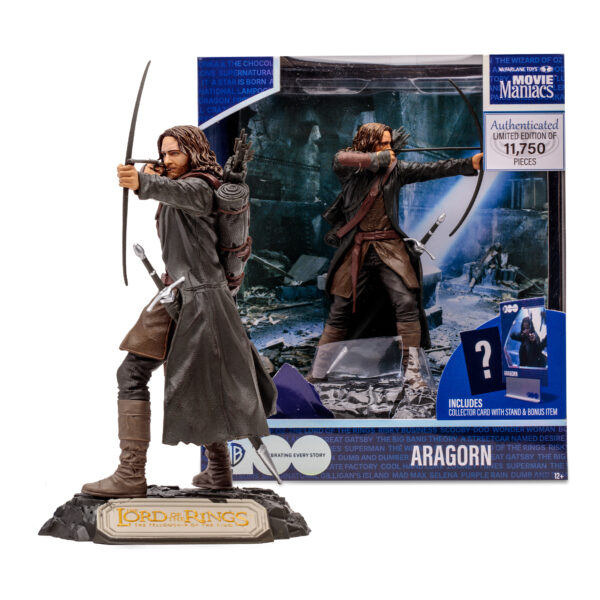 STL306671_6 MOVIE MANIACS WB100 6IN LOTR ARAGORN FIGURE