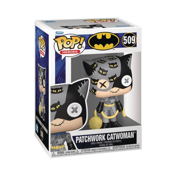 STL307323 POP ANIMATION PATCHWORK CATWOMAN VIN FIG