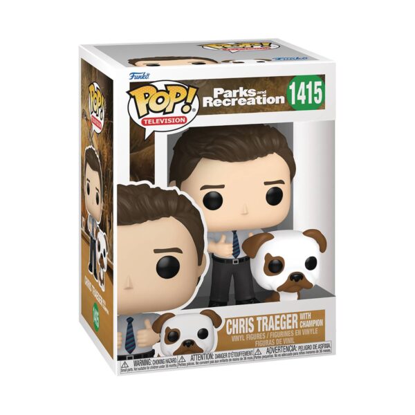 STL307334 POP & BUDDY PARKS & REC CHRIS AND CHAMPION VIN FIG