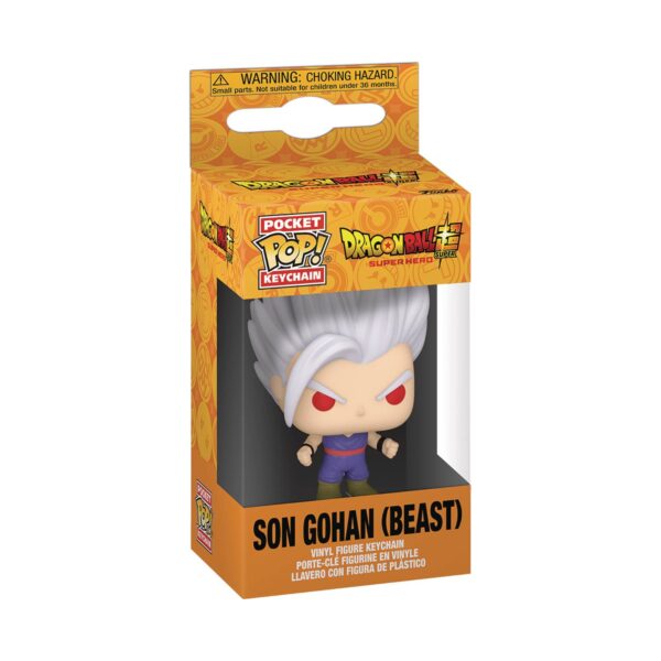 STL307396 POP KEYCHAIN DRAGONBALL SUPER SUPERHERO GOHAN UI VIN FIG