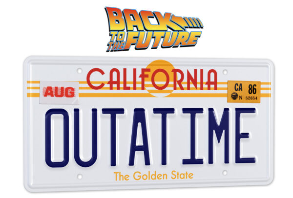 BTTF OUTATIME LICENSE PLATE