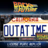 BTTF OUTATIME LICENSE PLATE