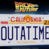 BTTF OUTATIME LICENSE PLATE
