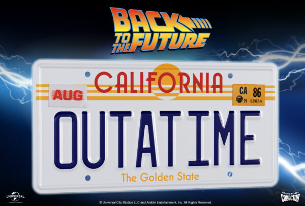 BTTF OUTATIME LICENSE PLATE