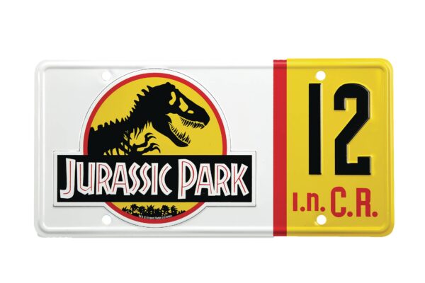 STL309759 JURASSIC PARK NEDRY LICENSE PLATE