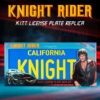 STL309760_4 KNIGHT RIDER LICENSE PLATE