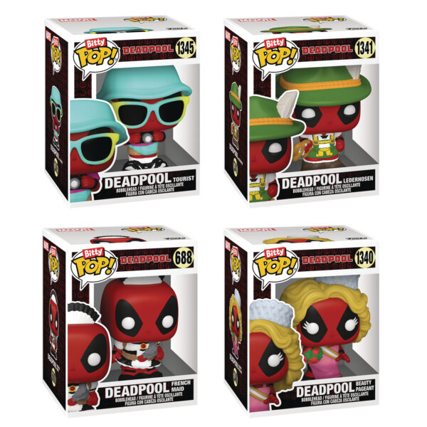 BITTY POP DEADPOOL BATHTIME 4PK