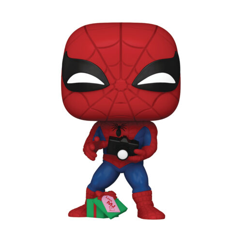 STL312811_1 POP MARVEL SPIDER MAN W OPEN GIFT VIN FIG