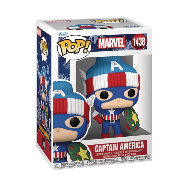 STL312815 POP MARVEL HLDY S4 CAPTAIN AMERICA VIN FIG