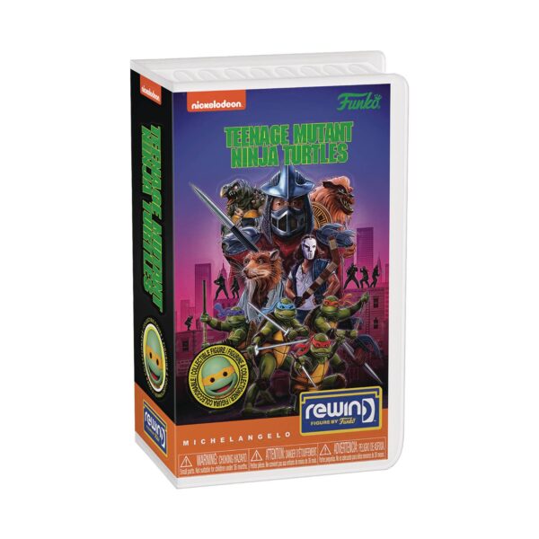 STL316326 FUNKO REWIND TMNT THE MOVIE MICHELANGELO W/CH VIN FIG