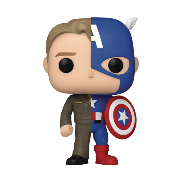 STL316390_1 POP MARVEL SPLIT CAPTAIN AMERICA/STEVE ROGERS VIN FIG