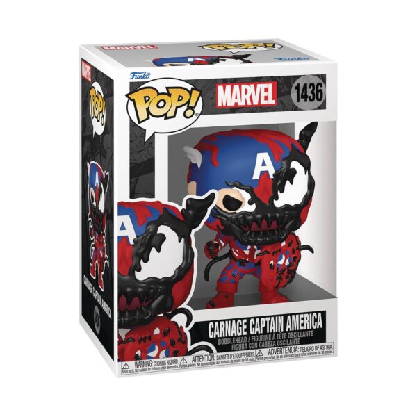 STL316393 POP MARVEL CARNAGEIZED CAPTAIN AMERICA VIN FIG