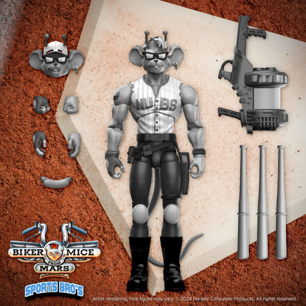 BIKER MICE FROM MARS SPORTS BROS THROTTLE PX AF B&W