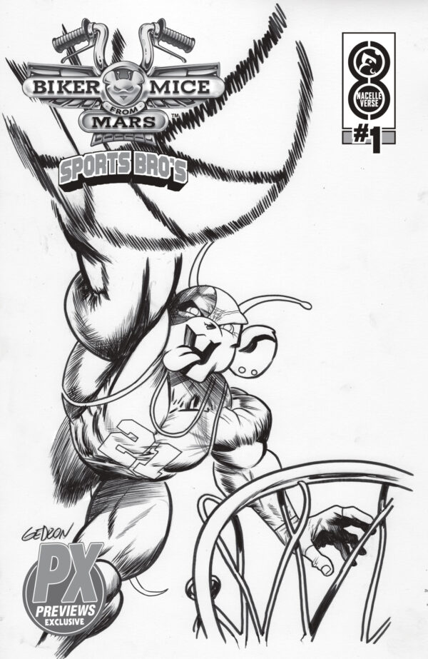 BIKER MICE FROM MARS SPORTS BROS VINNIE PX AF B&W
