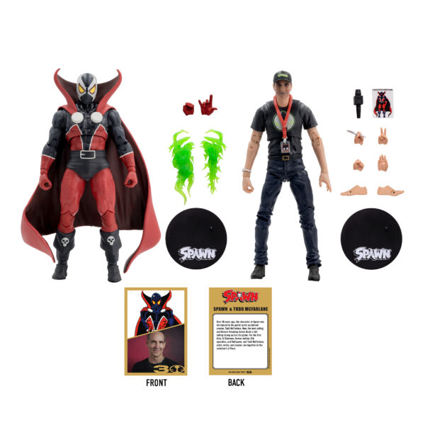 SPAWN 30TH ANN 7IN SCALE SPAWN & TODD MCFARLANE AF PK