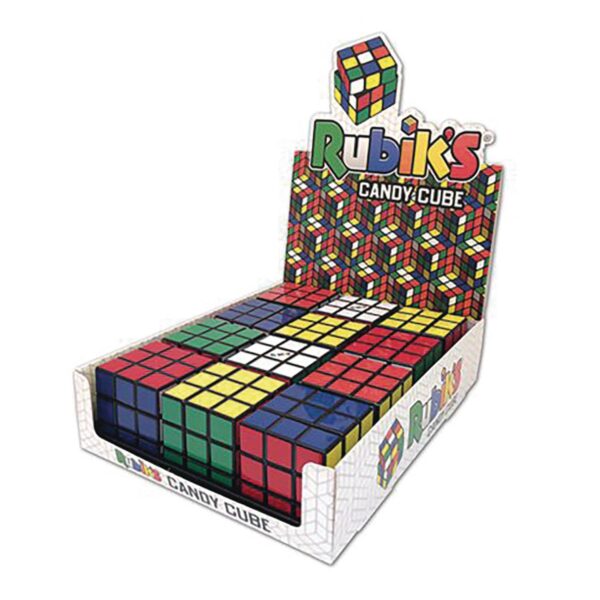 RUBIKS CUBE CANDY TIN DISPLAY