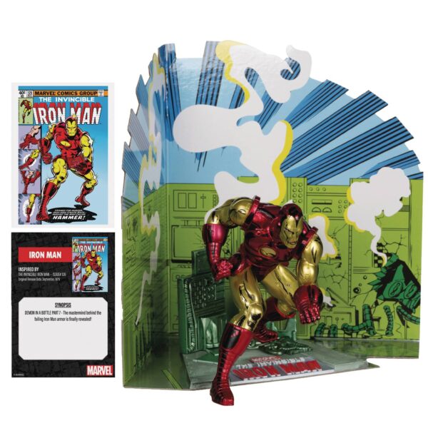 STL320678 MCFARLANE MARVEL WV1 IRON MAN #126 1/10 SCALE FIG