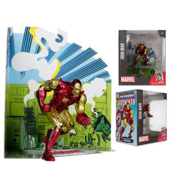 STL320678_6 MCFARLANE MARVEL WV1 IRON MAN #126 1/10 SCALE FIG