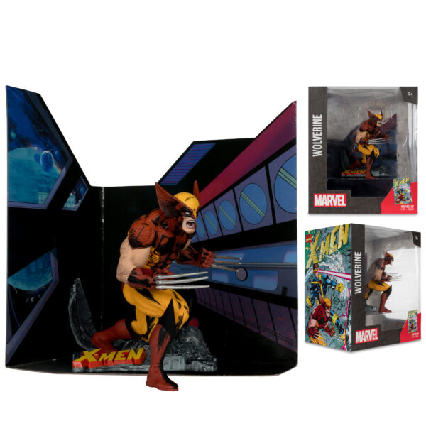 STL320679_6 MCFARLANE MARVEL WV1 X-MEN #1 WOLVERINE 1/10 SCALE FIG