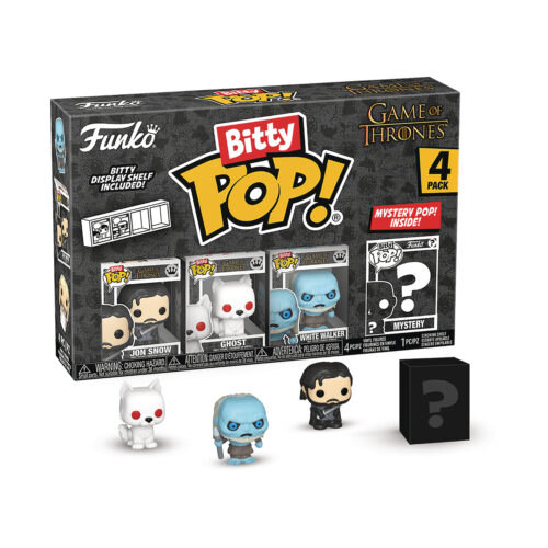 STL324007_1 BITTY POP GAME OF THRONES JON SNOW 4PK VIN FIG