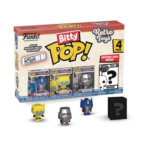 STL324016 BITTY POP RETRO TOYS TRANSFORMERS 4PK FIG