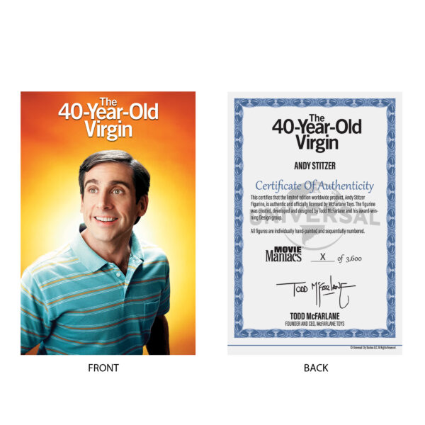 MOVIE MANIACS NBC WV1 40 YEAR OLD VIRGIN ANDY 6IN POSED FIG