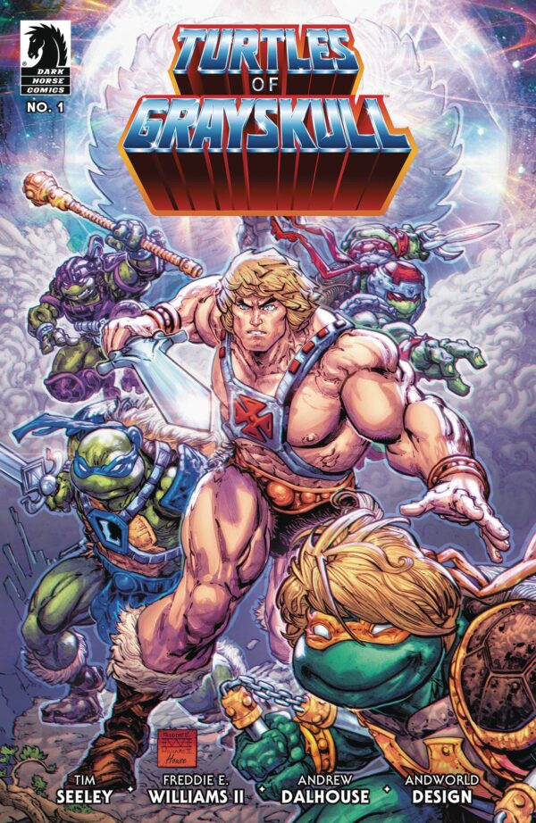 STL326724 MASTERS OF UNIVERSE TMNT TURTLES OF GRAYSKULL #1 CVR A WILLI