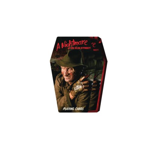 STL332773 NIGHTMARE ON ELM STREET COFFIN BOX PLAYING CARDS