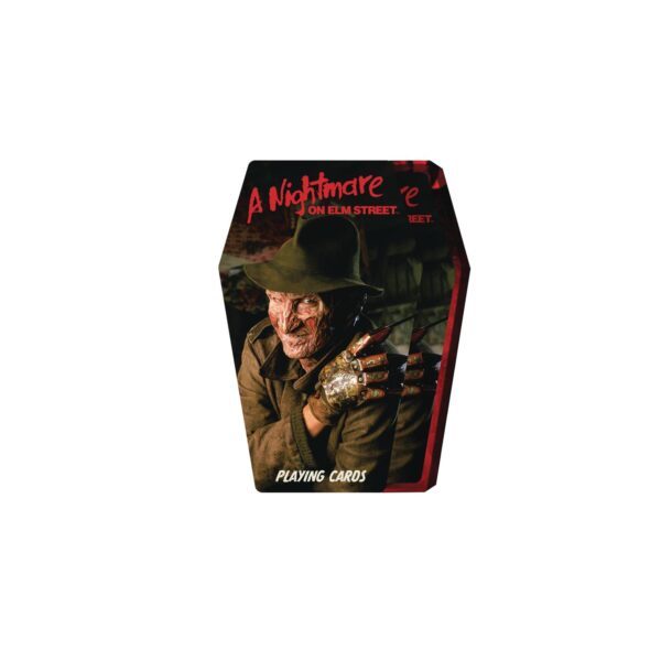 STL332773 NIGHTMARE ON ELM STREET COFFIN BOX PLAYING CARDS