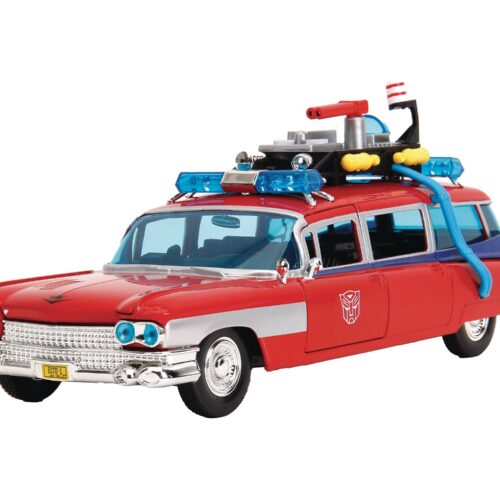 STL333065 GHOSTBUSTERS ECTO-1 TRANSFORMERS MASHUP 1/24 DIE-CAST VEH