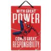 STL336761 MARVEL SPIDER-MAN POWER 6X8 ALUMINUM SIGN