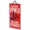 STL336761_3 MARVEL SPIDER-MAN POWER 6X8 ALUMINUM SIGN