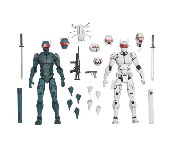 STL338013 TMNT THE LAST RONIN SYNJA ROBOTS 2 PACK 7IN AF