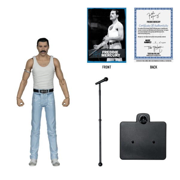 STL341196_2 MUSIC MANIACS WV3 ROCK & ROLL FREDDIE MERCURY 6IN FIGURE