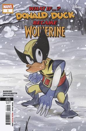 STL342139 WHAT IF DONALD DUCK BECAME WOLVERINE #1 2ND PTG MOMOKO VAR