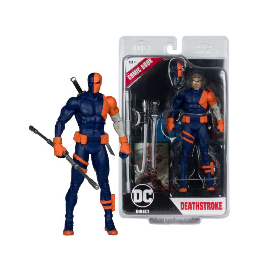 STL346293_2 DC DIRECT 7IN WV6 DEATHSTROKE REBIRTH AF W/COMIC