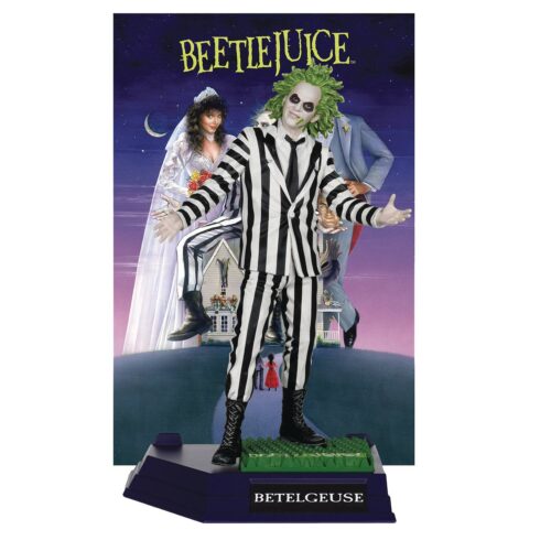 STL347190 MOVIE MANIACS BEETLEJUICE 2 BEETLEJUICE 1 6IN POSED FIG