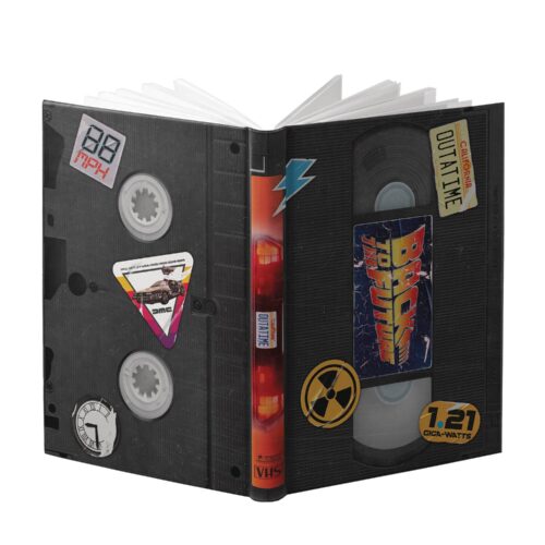 BACK TO THE FUTURE VHS HARD COVER NOTEBOOK