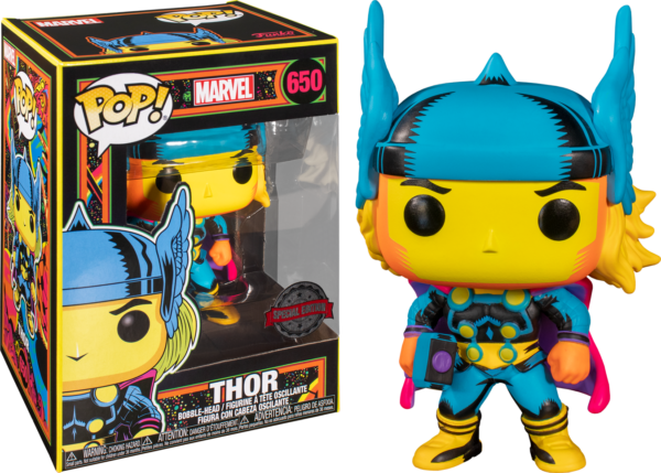 POP BLACK LIGHT THOR VINYL FIGURE