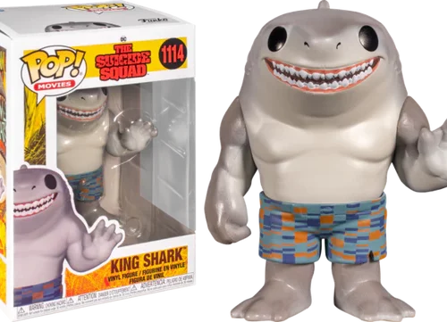 POP MOVIES SUICIDE SQUAD 2021 KING SHARK VIN FIG