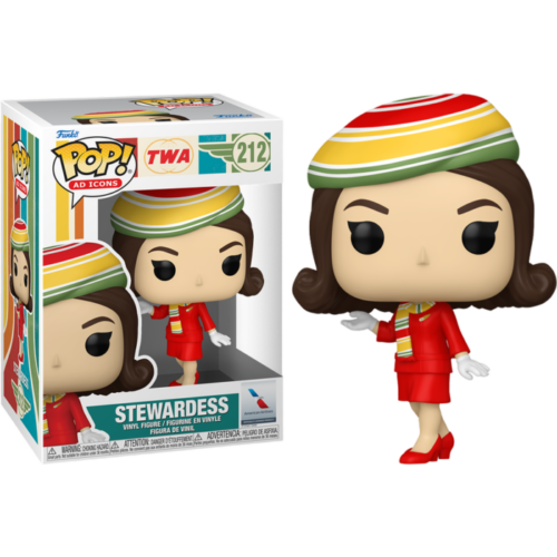 POP AD ICON TWA STEWARDESS 3 VIN FIG