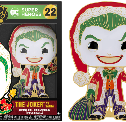 POP SIZED PIN DC HOLIDAY JOKER
