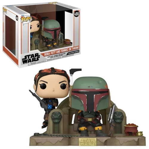 POP MOMENT MANDALORIAN BOBA FETT & FENNEC SHAND VIN FIG