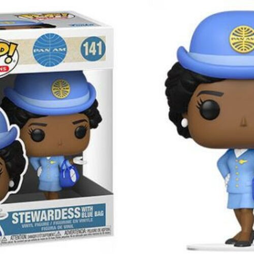 POP AD ICONS PAN AM STEWARDESS W/ BU BAG VINYL FIG