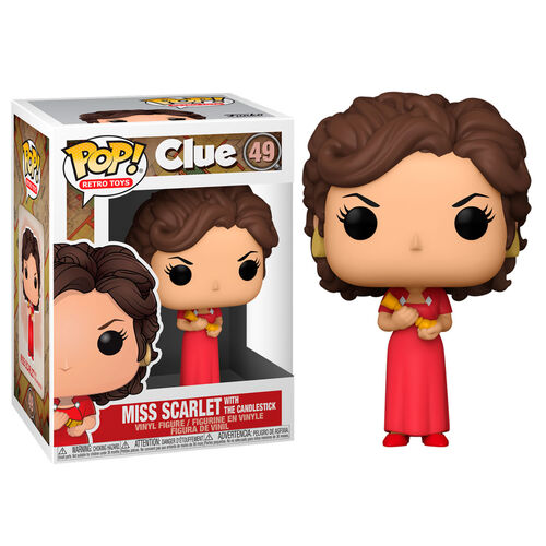 POP CLUE MISS SCARLET W/ CANDLESTICK VIN FIG