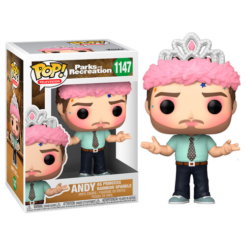 POP TV PARKS & REC ANDY AS PRINCESS RAINBOW SPARKLE VIN FIG